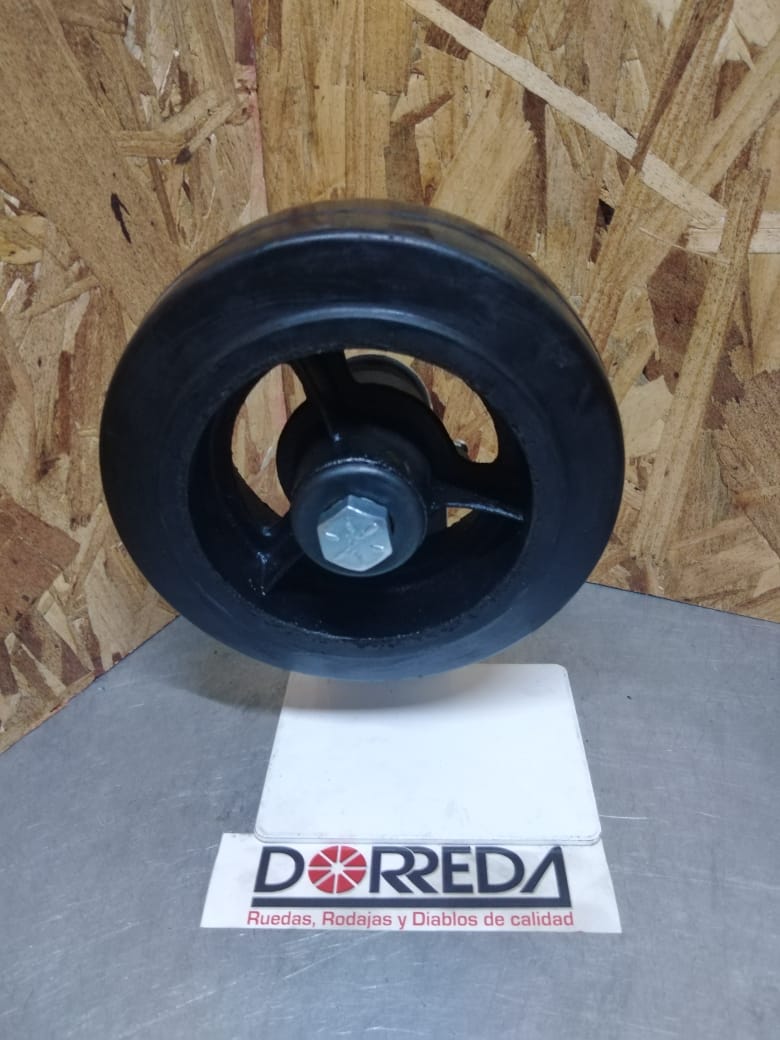 RS80JB84 - CAST IRON MOLD ON RUBBER  8X2" RS80JB84