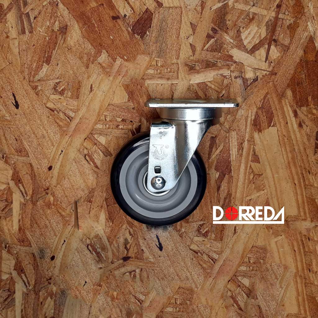 13PP40GP4206YY - RODAJA BASE PLACA GIRATORIA SIN FRENO 4X1-1/4" POLYPRO SHOPING 13PP40GP4206YY