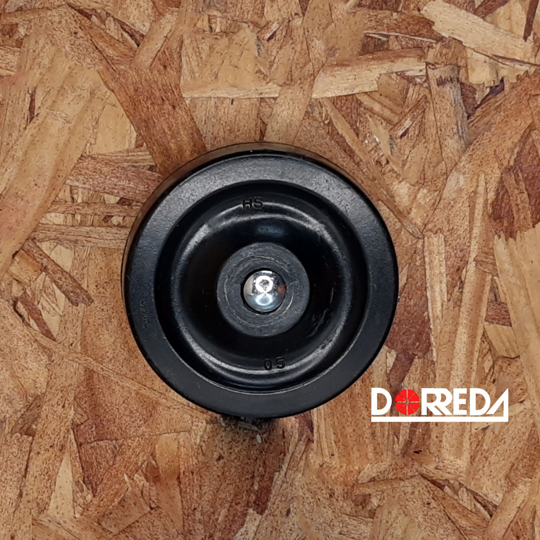 HR40GB82 - SOLID HARD RUBBER WHEELS 4X1 1/4" HR40GB82