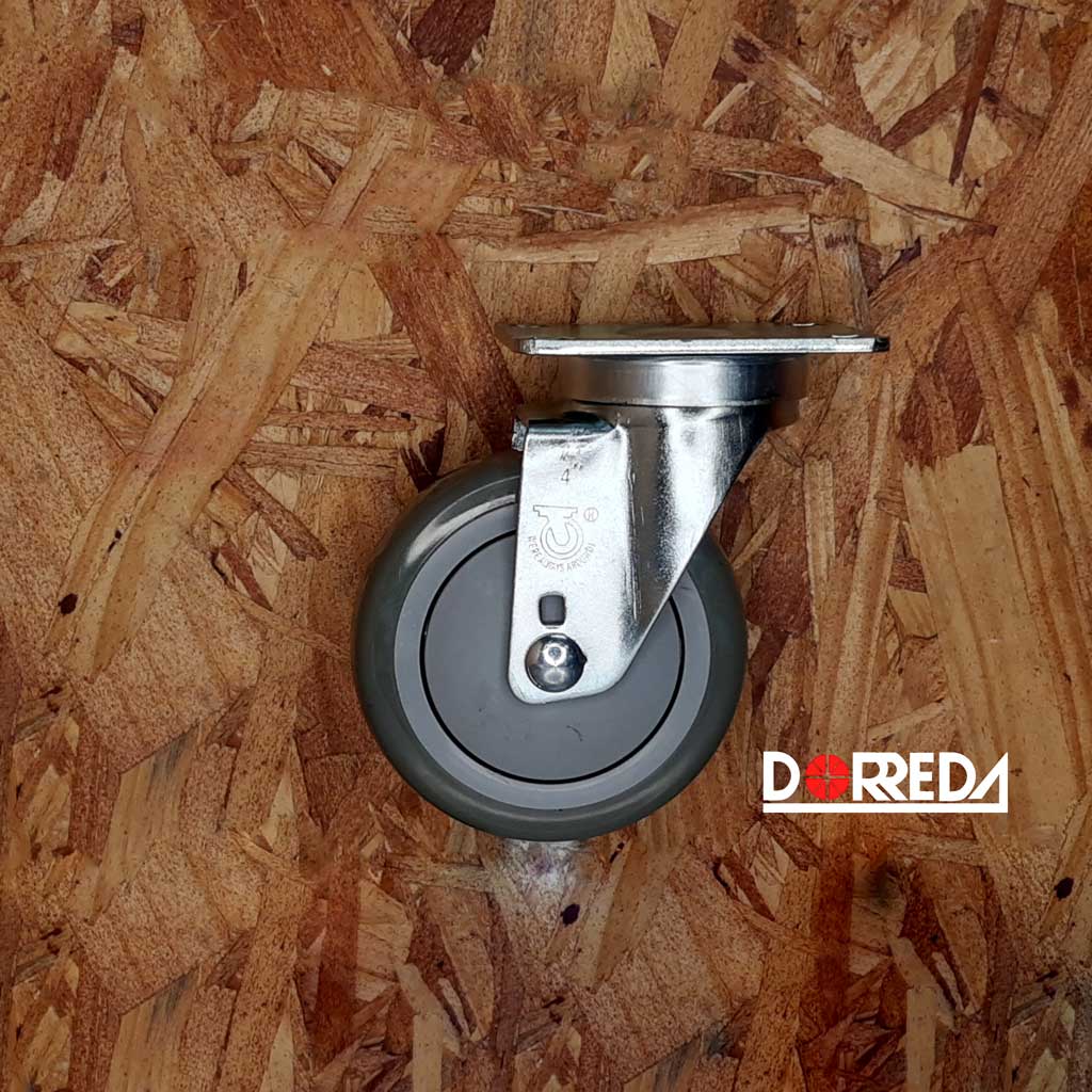 13PP40GI4406YY - RODAJA BASE PLACA GIRATORIA SIN FRENO 4X1-1/4" POLYPRO 13PP40GI4406YY