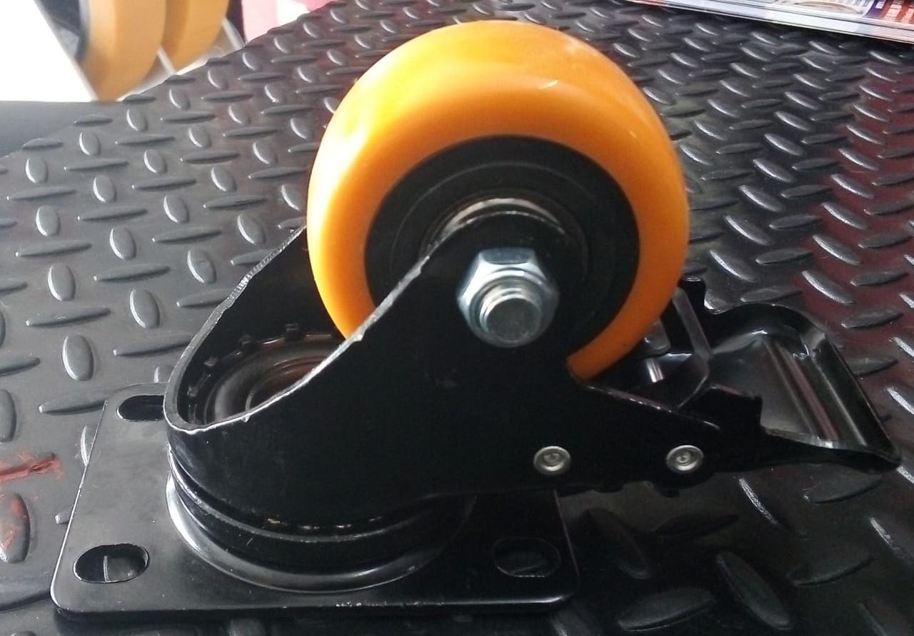 Y-1058-50 - RODAJA NARANJA PU C/BALERO GIRA. C/FRENO 2 Y-1058-50
