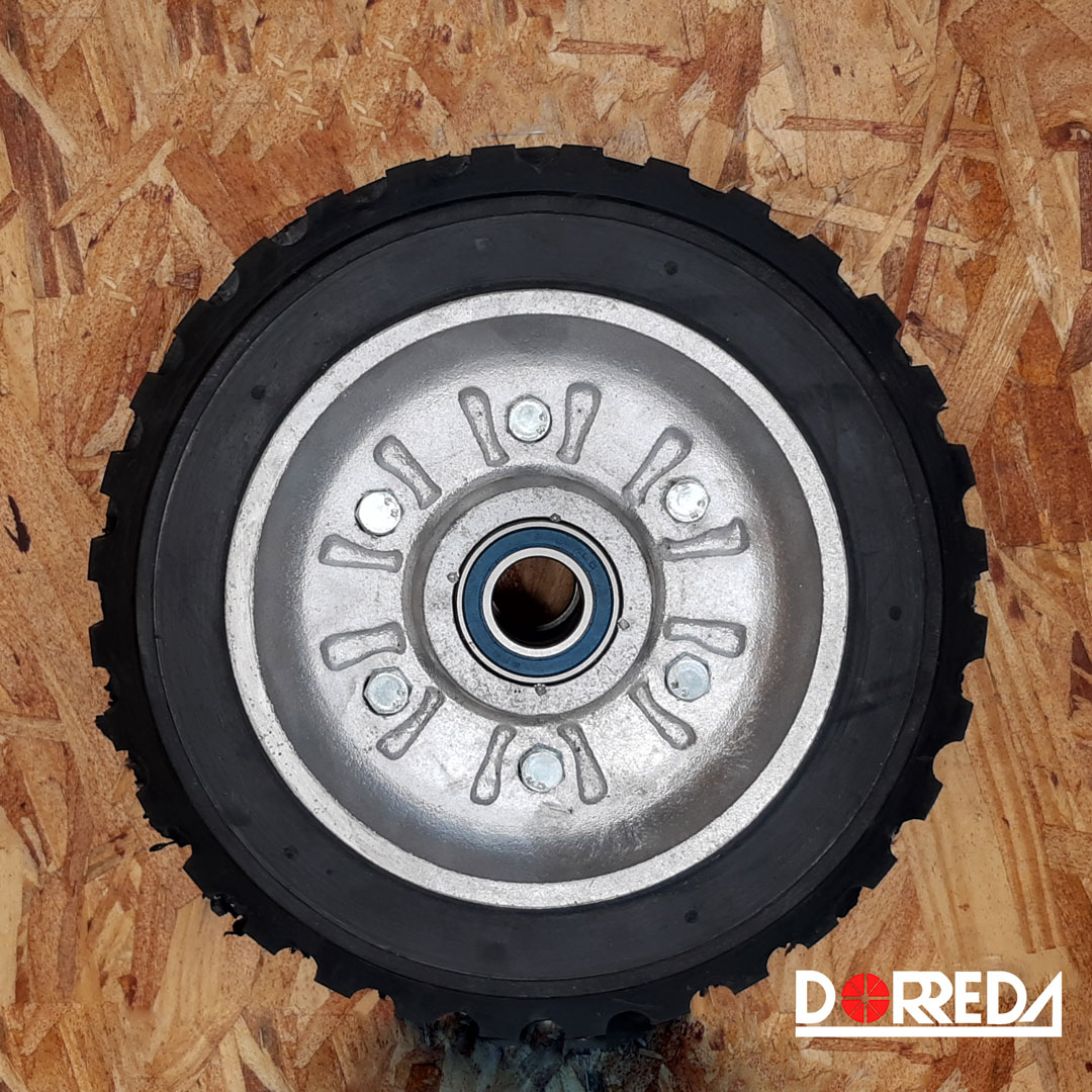 TA12JR25 - RUEDA TIPO TRACTOR #12 RIN ALUMINIO LINEA COMERCIAL B.6005 (1"), SEPARADOS TA12JR25