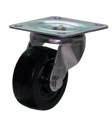 RGHD2510 - RODAJA GIRATORIA 2" 1/2 HULE DURO BUJE RGHD2510